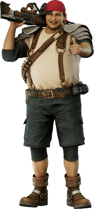 This is the Avatar Image for the Wedge (FF7 Remake) AI Voice and Text to Speech Generator